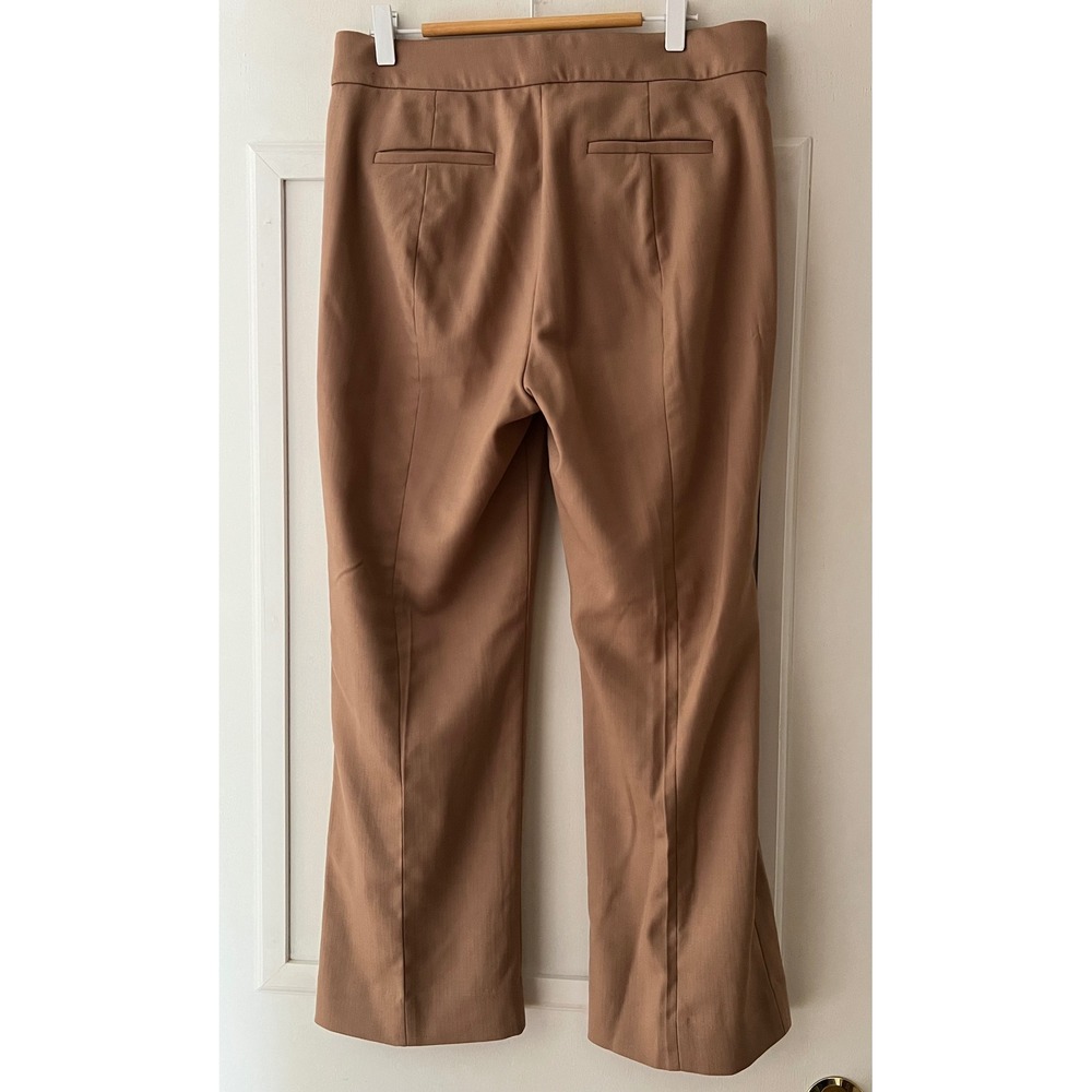 J.Crew Womens Brown Italian Fabric Nova Fides Herringbone Pants Wool Blend 6 - Picture 6 of 10